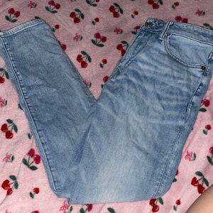 American Eagle Outfitters Light Blue Straight Leg Jeans